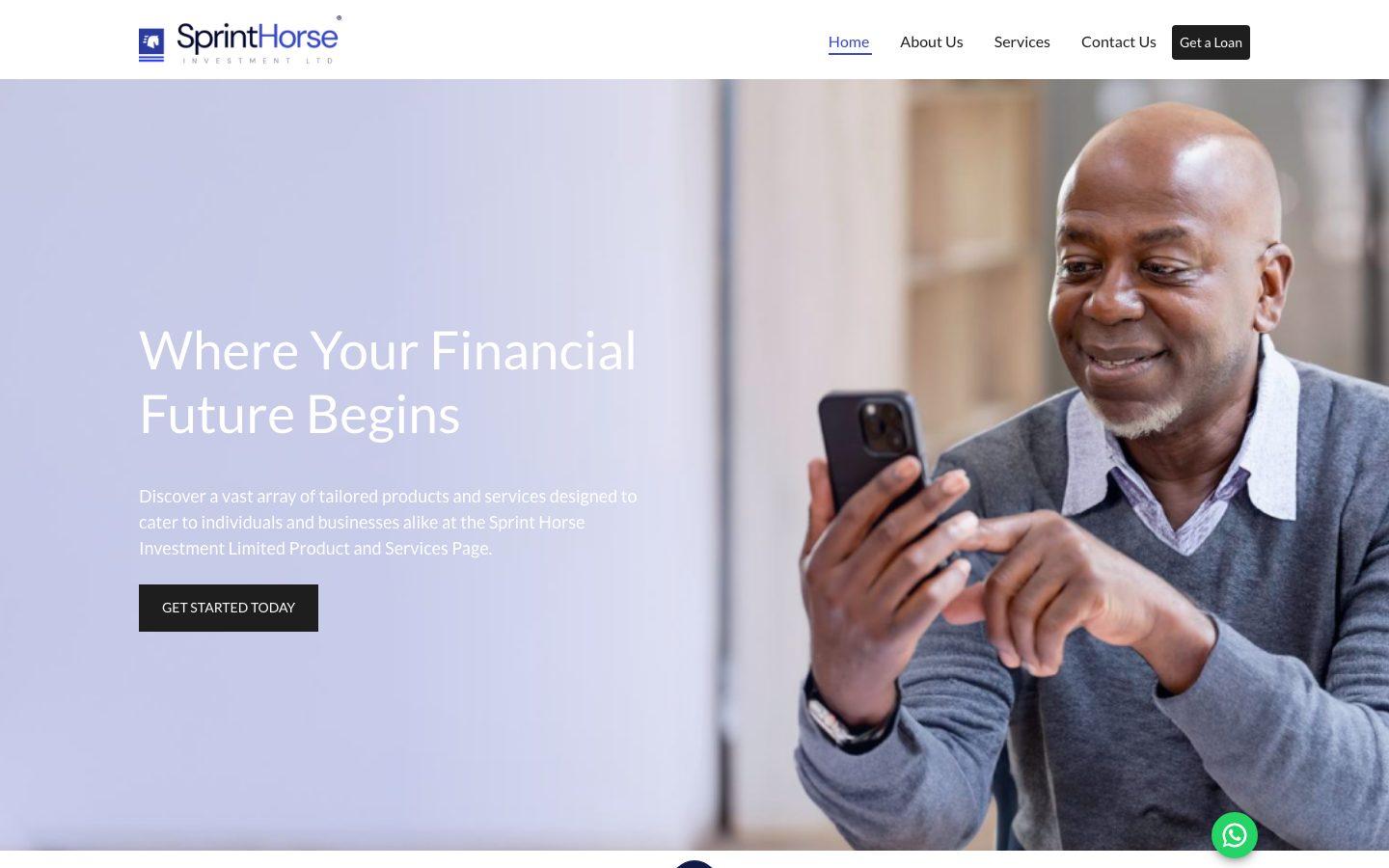SprintHorse Investment Ltd live site